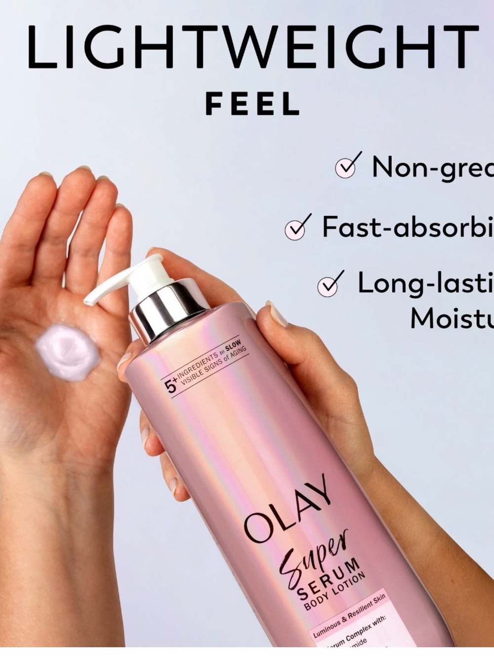 OLAY Super Serum Body Lotion - Light Pink Bottle - Picture 2 of 4